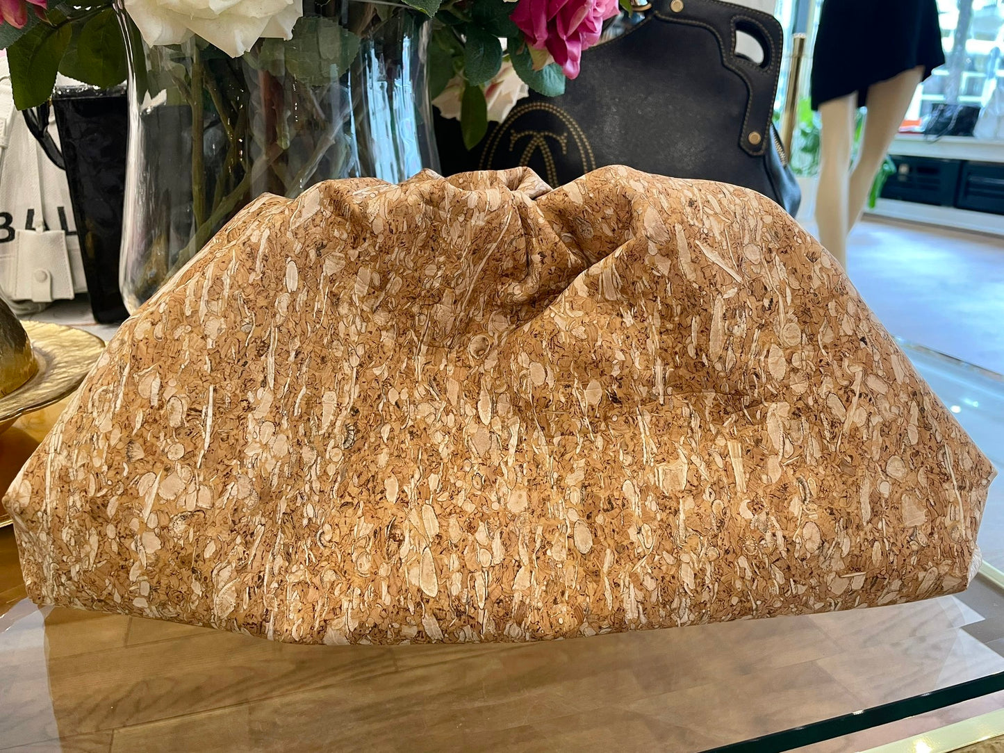 Bottega Veneta - Cork Pouch Clutch