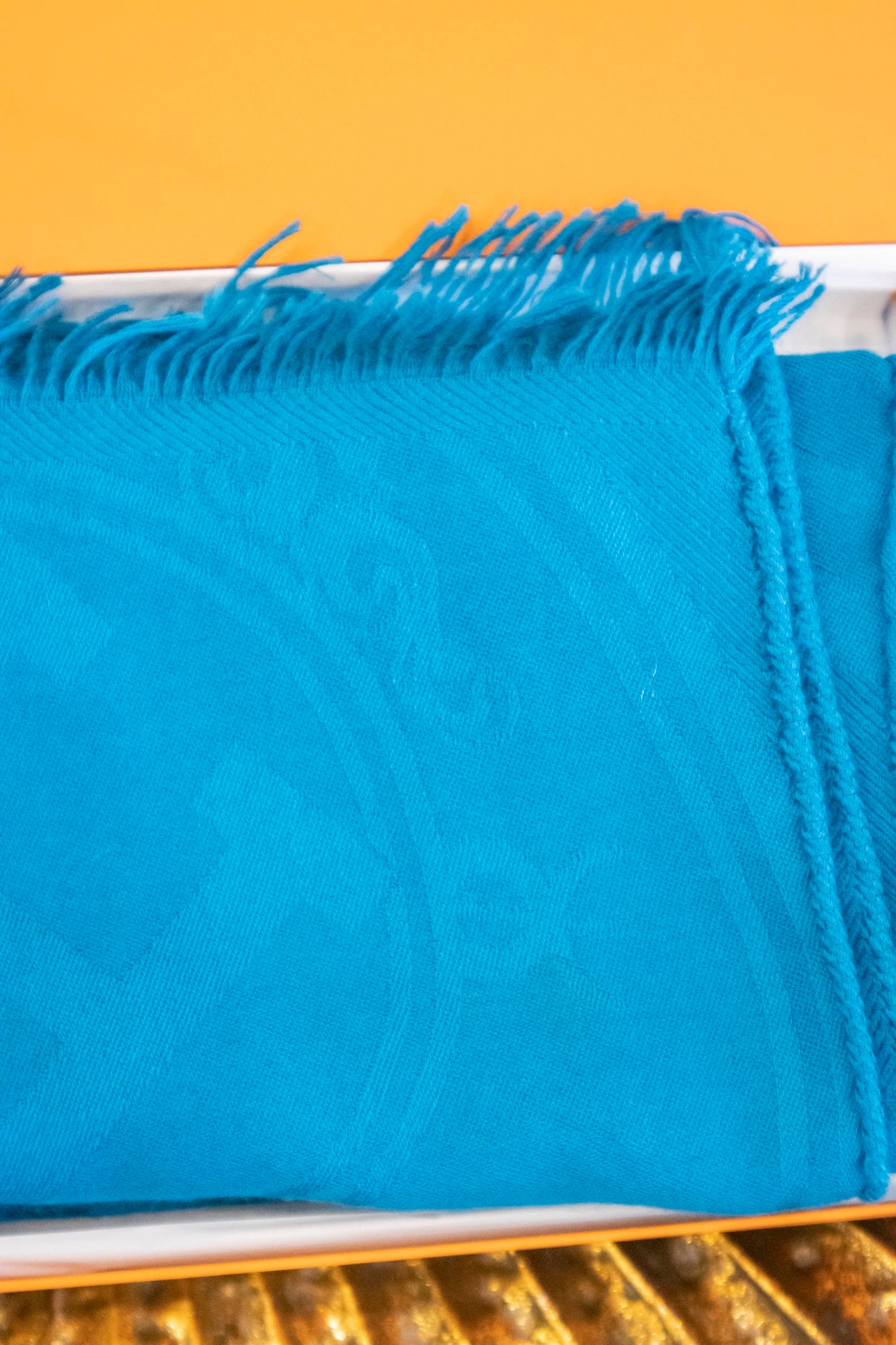 Hermès - Kaschmirschal in Blau