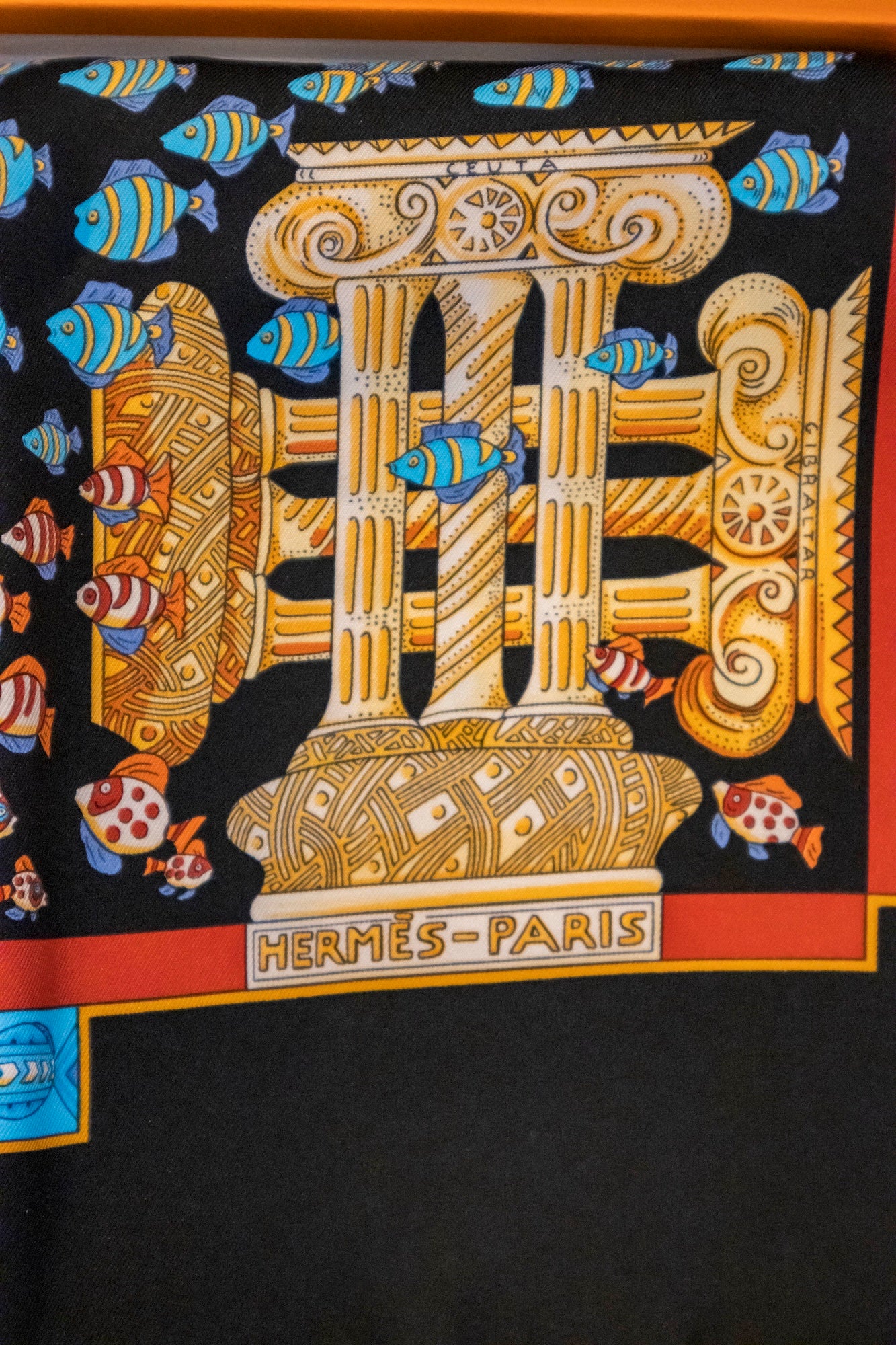 Hermès - Carré 90 Rencontre Oceane Seidentuch Bunt