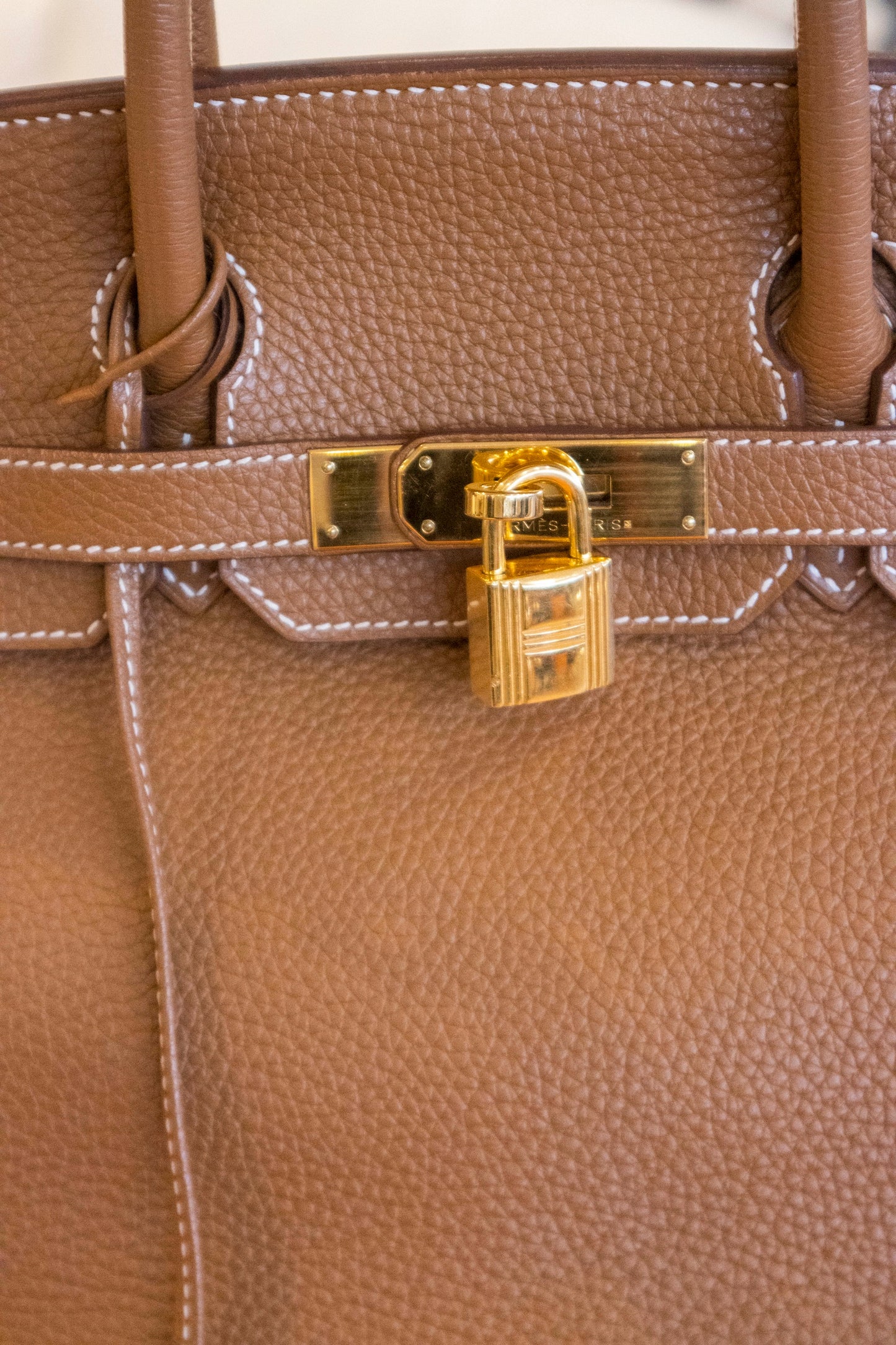 Hermès - Birkin Bag 30 Gold Taurillon Clemence Leder