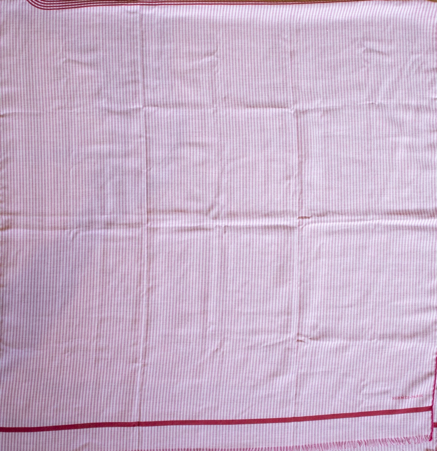 Hermès - Cashmere Schal rosa