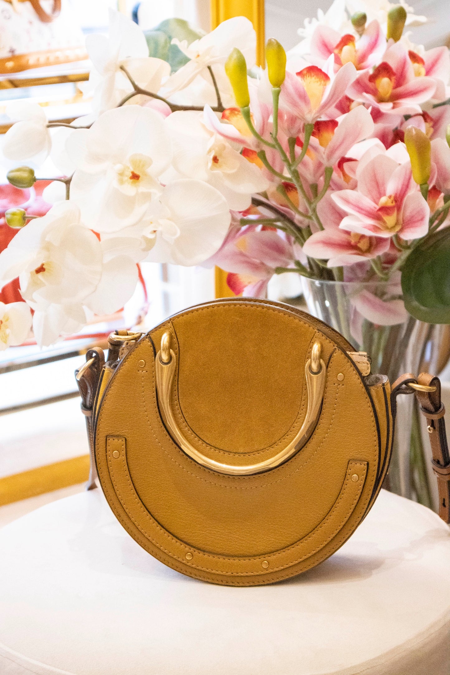 Chloé - Pixie Gold Leder und Veau Velours