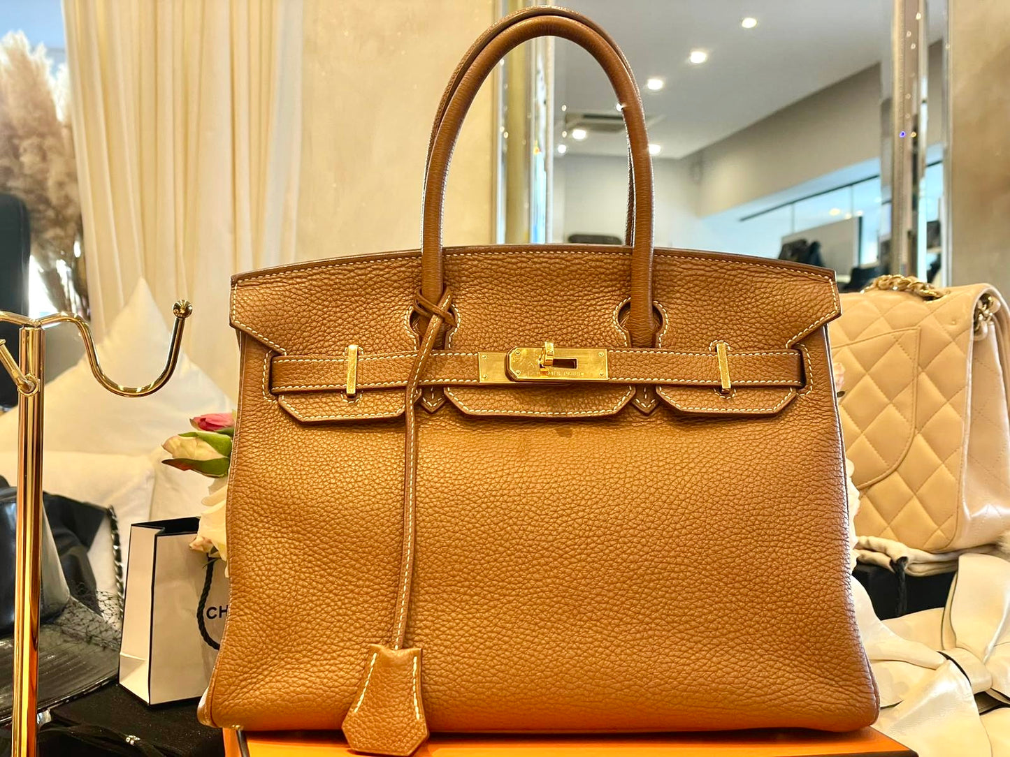 Hermès Birkin - 30 Gold Taurillon Clemence Golden Hardware