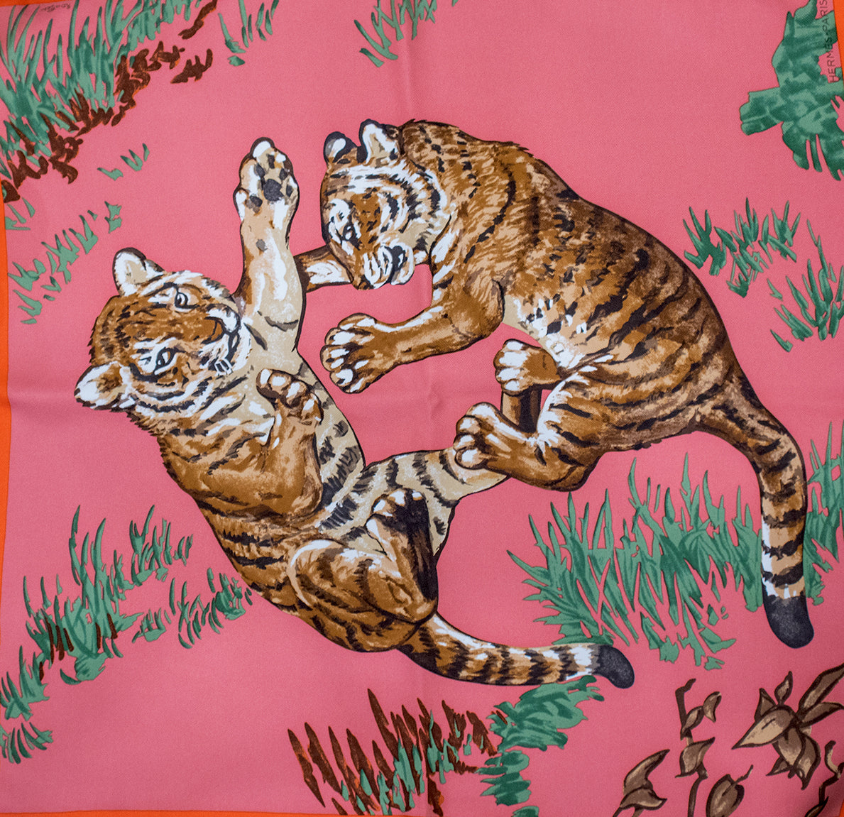 Hermès - Seidentuch Gavroche 45 Tiger