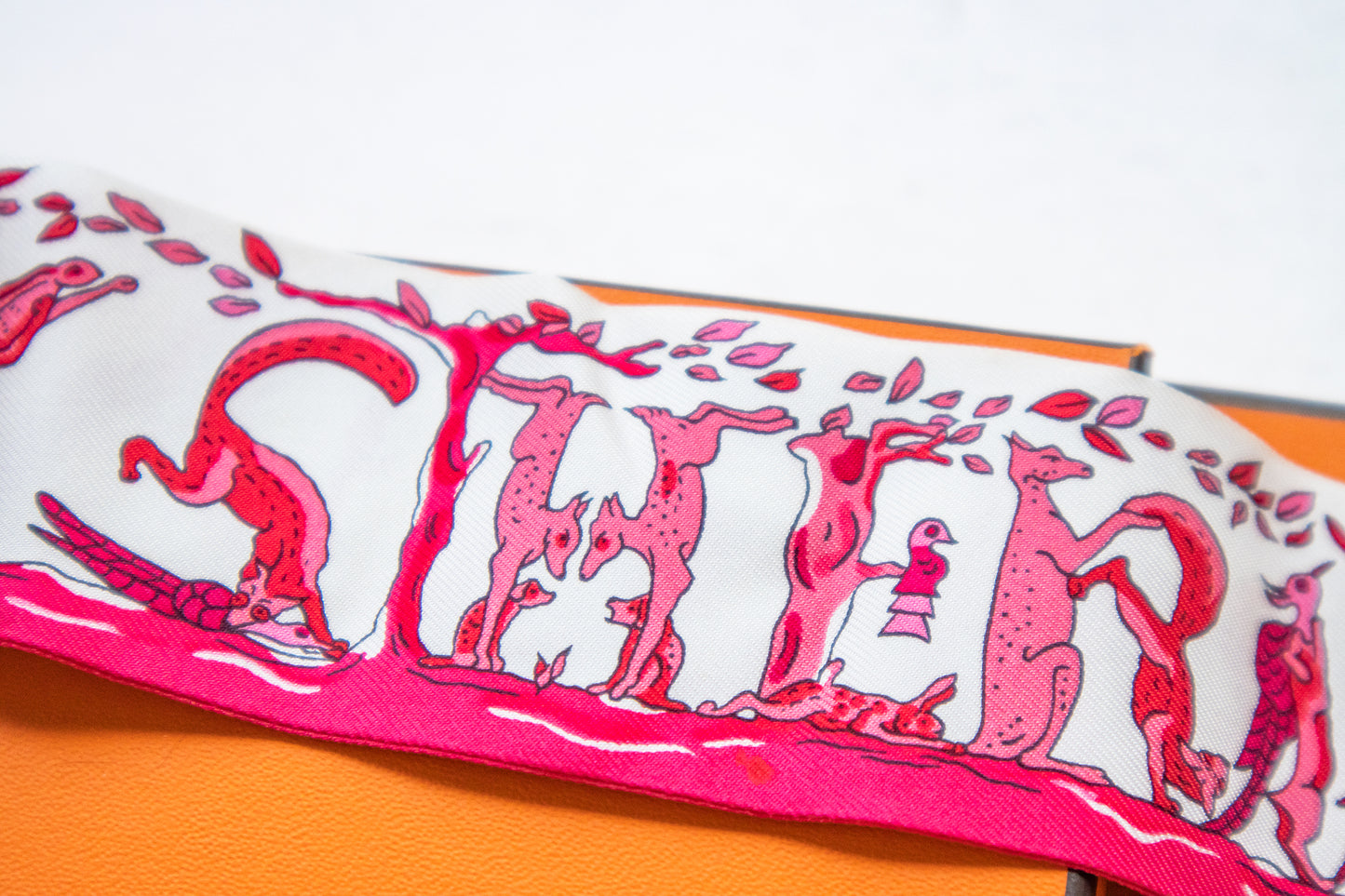 Hermès - Twilly Seide Rosa