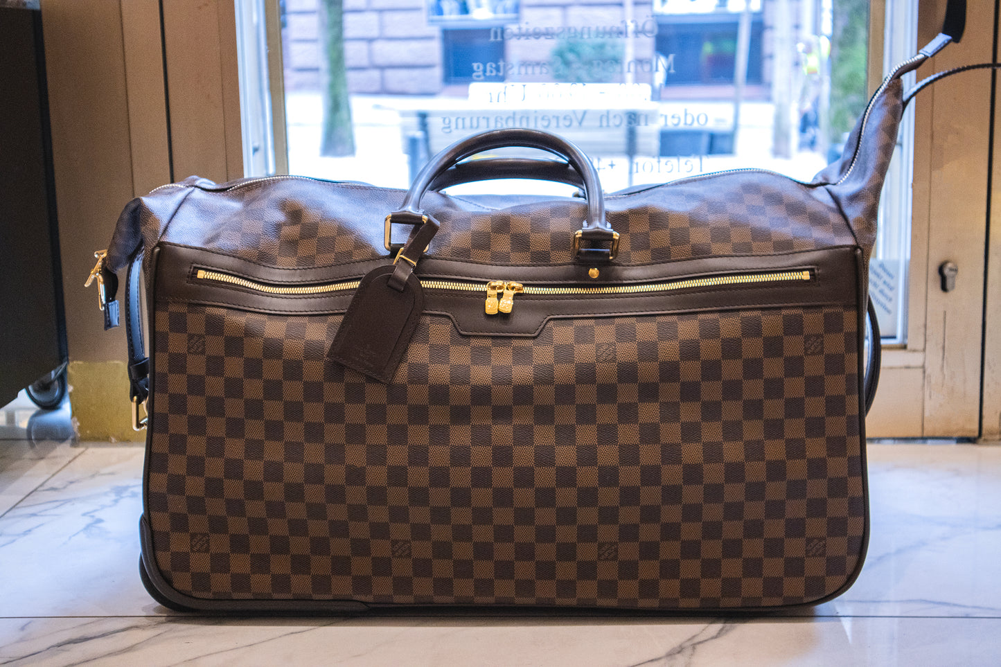 Louis Vuitton - Reisetasche rollbar Damier Ebene