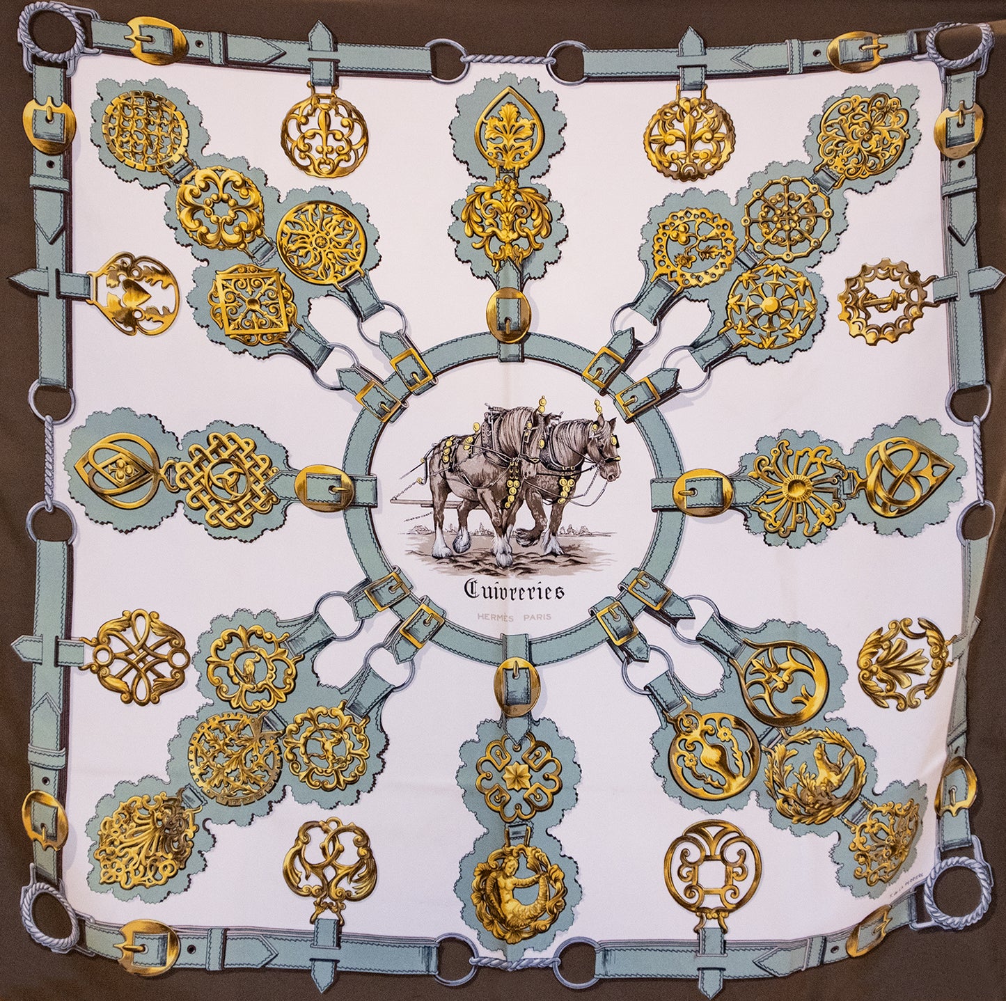 Hermès - Seidentuch 90 „Cuiveeries“