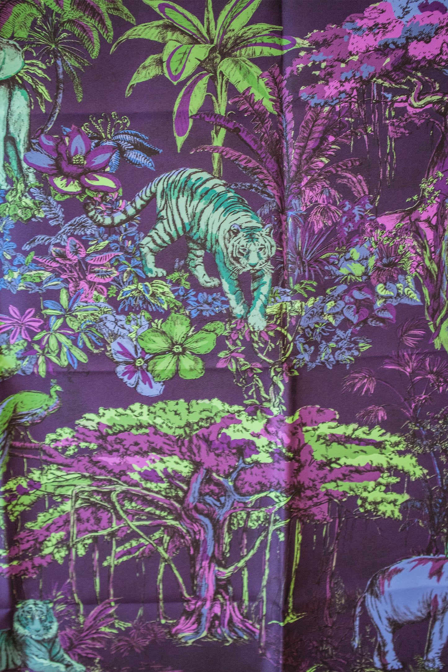 Dior - Seidentuch Lila Wildlife