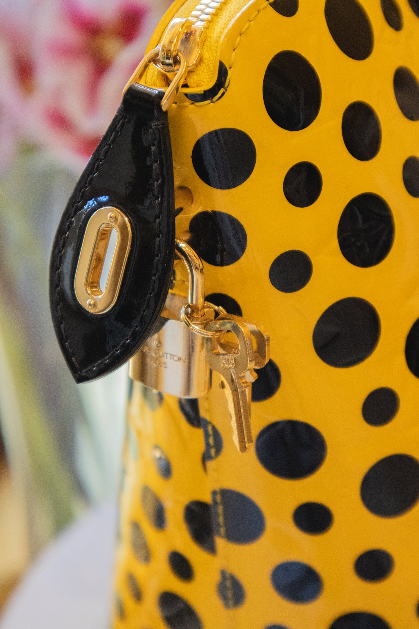 Louis Vuitton x Yayoi Kusama - Lackleder Shopper Gelb