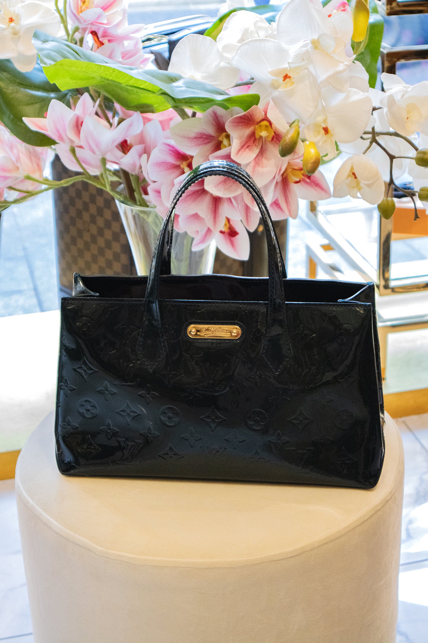 Louis Vuitton - Wilshire PM Vernis Leder Grün