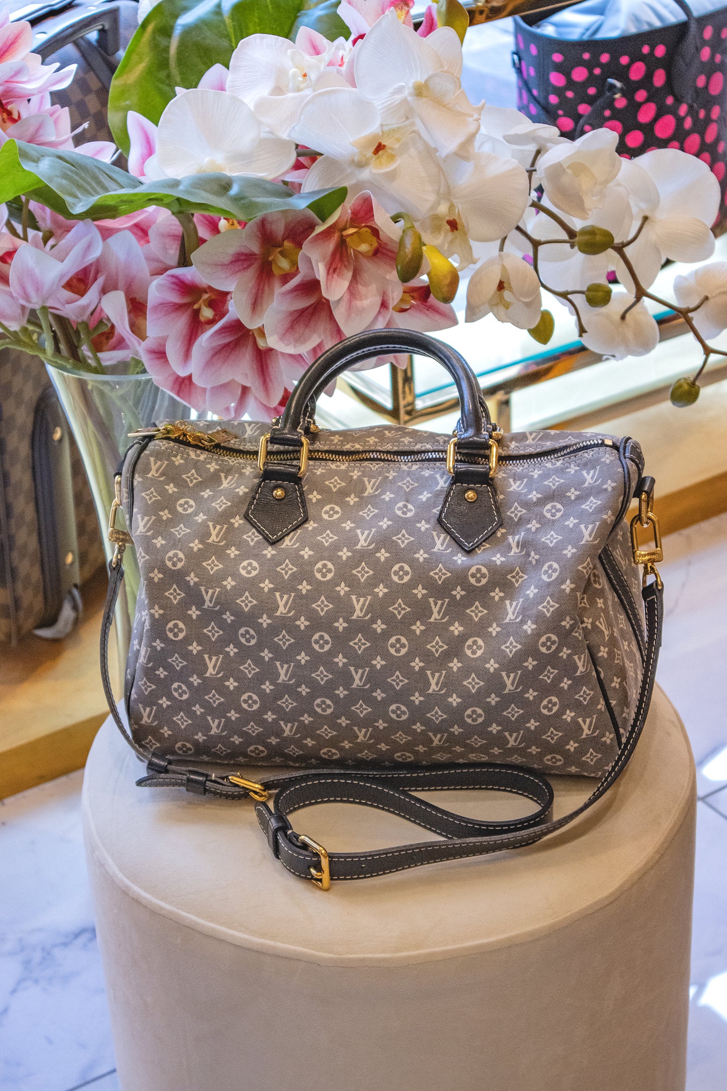 Louis Vuitton - Speedy Bandouliere Monogramm Idylle Encre
