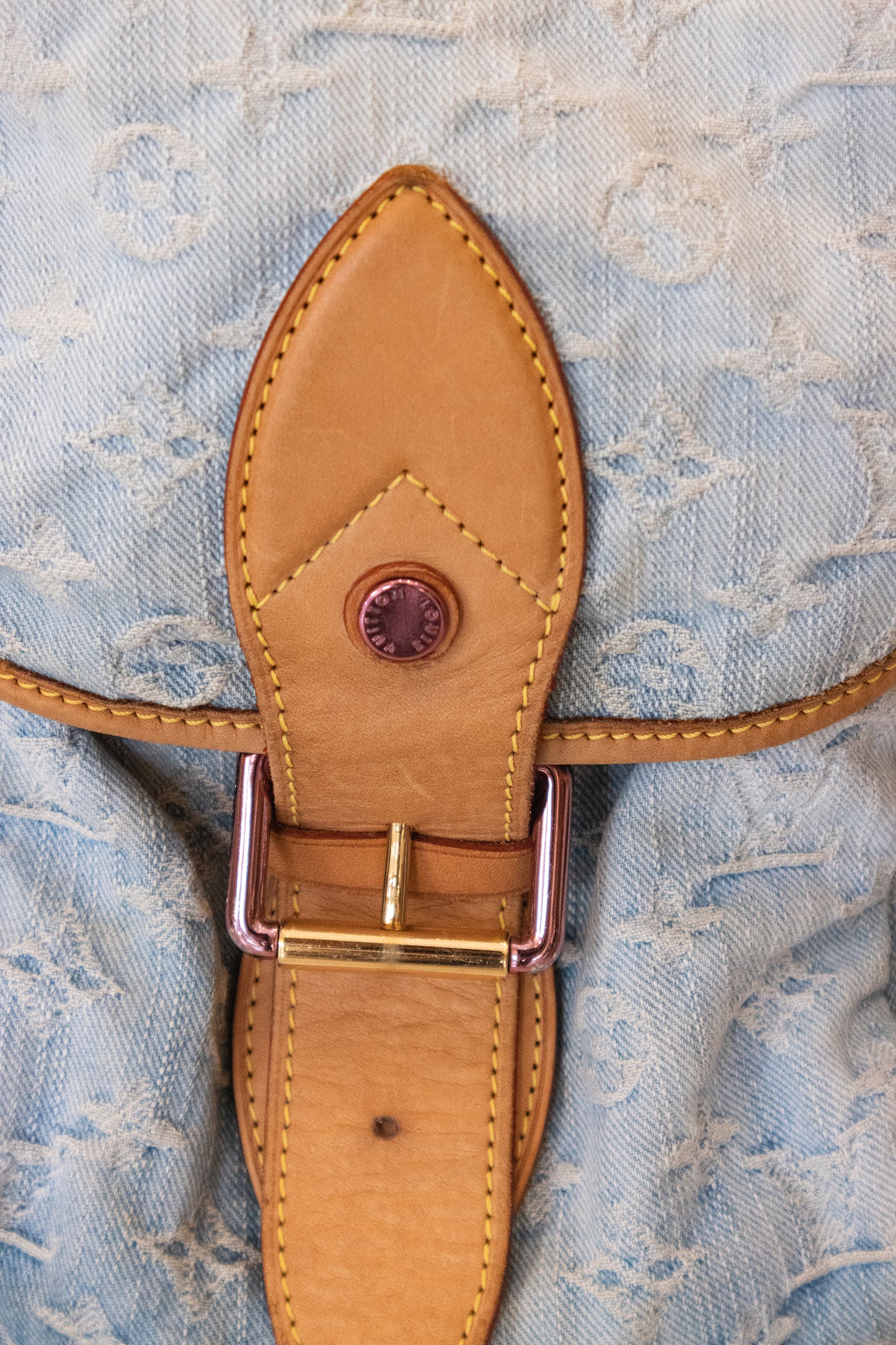 Louis Vuitton - Monogram Denim Sunburst Crossbody Tasche