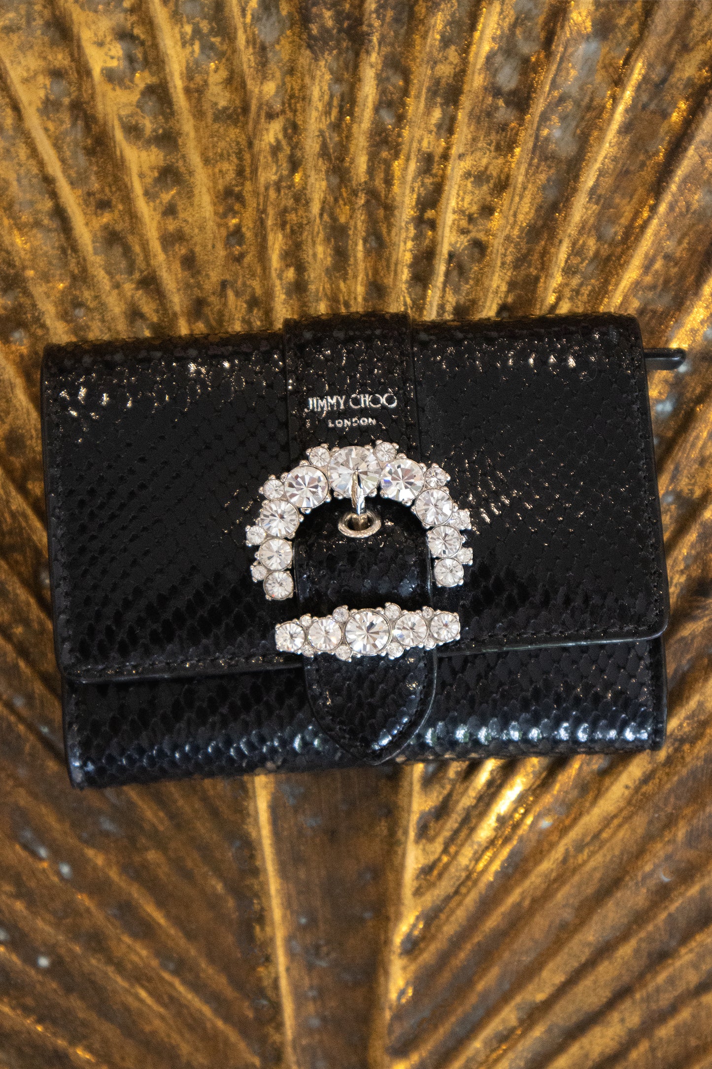 Jimmy Choo – Cheri Portemonnaie aus Lizard-Prägung