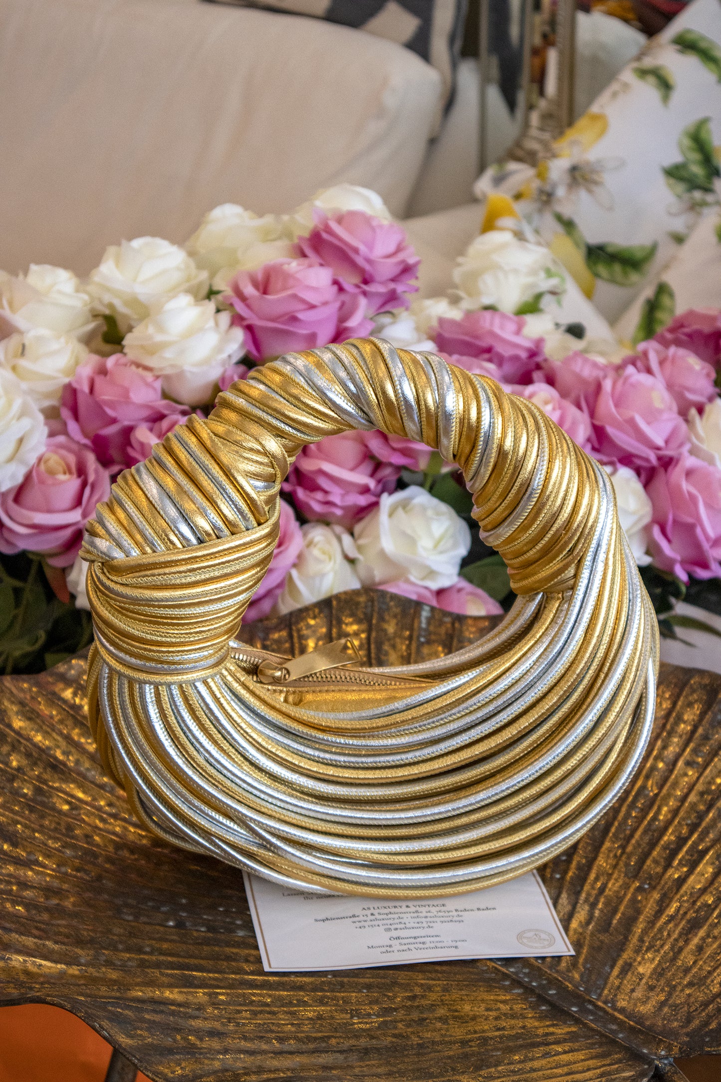 Handtasche Silber & Gold