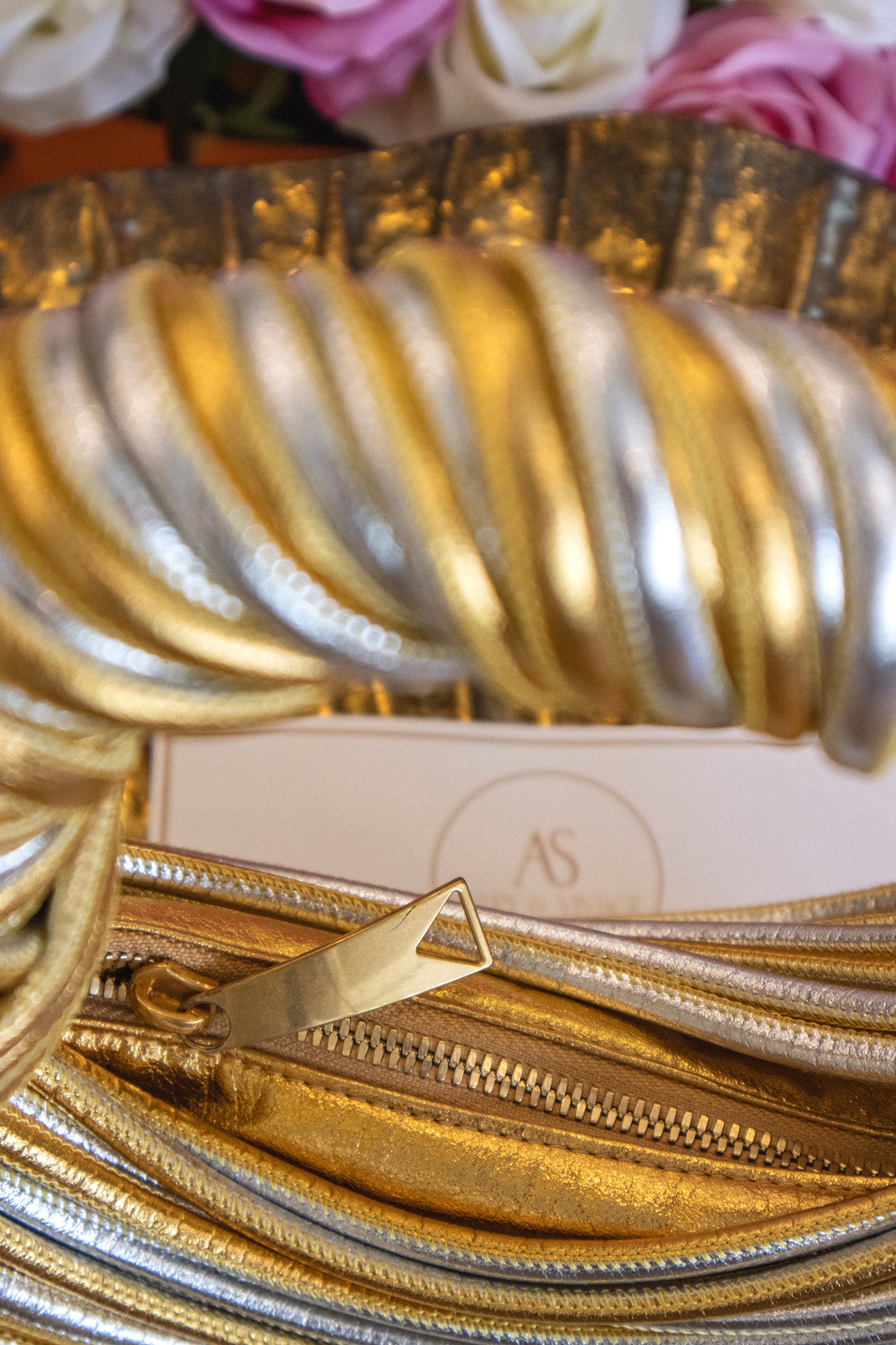 Handtasche Silber & Gold