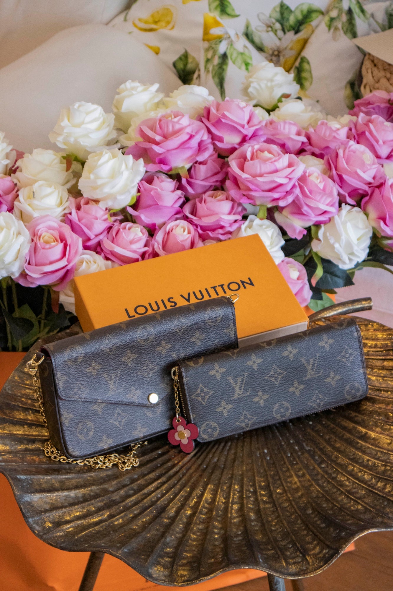 Louis Vuitton - Clémence Geldbörse Monogram Empreinte Leder