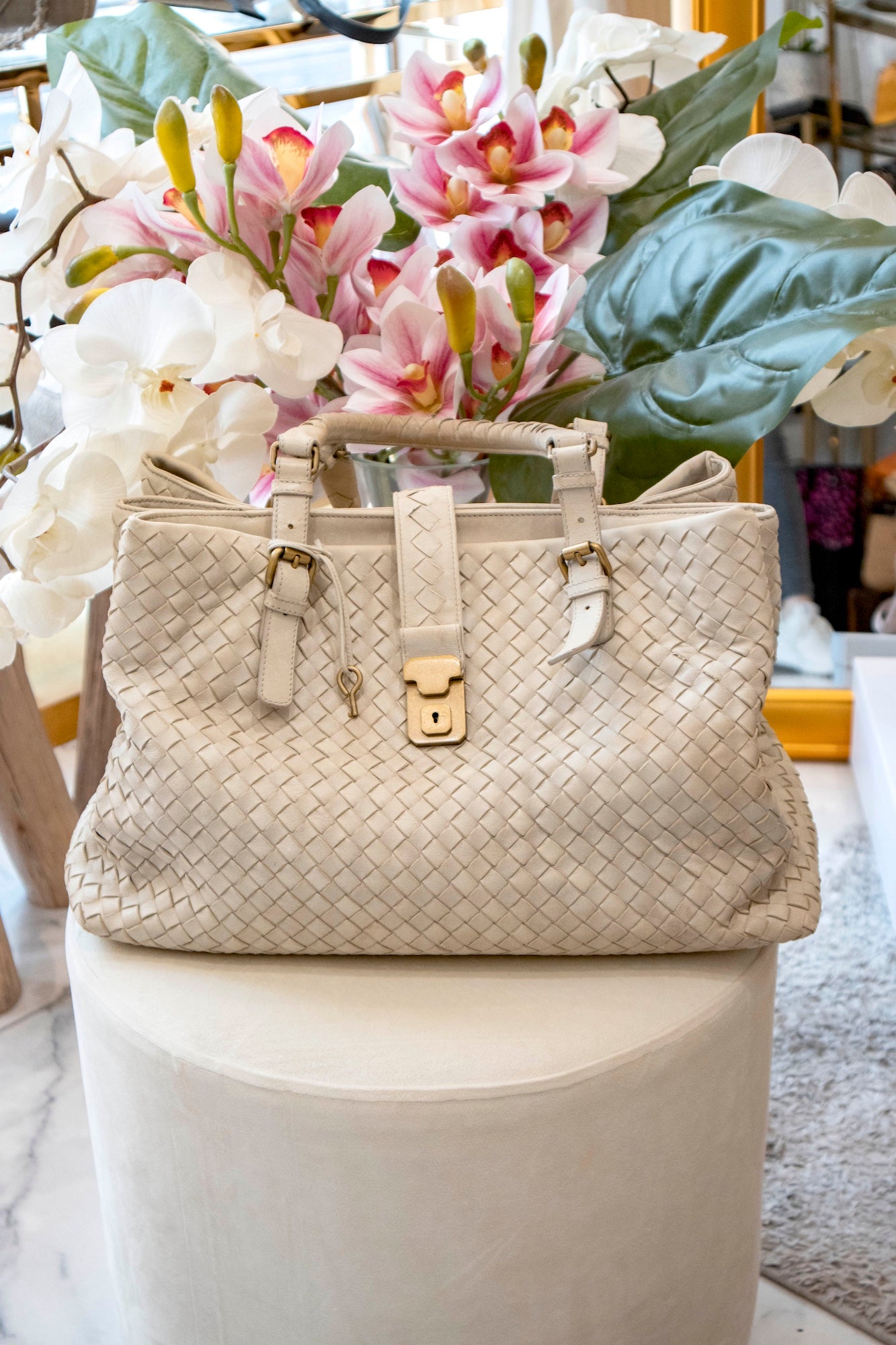 Bottega Veneta - Roma Handtasche aus Leder
