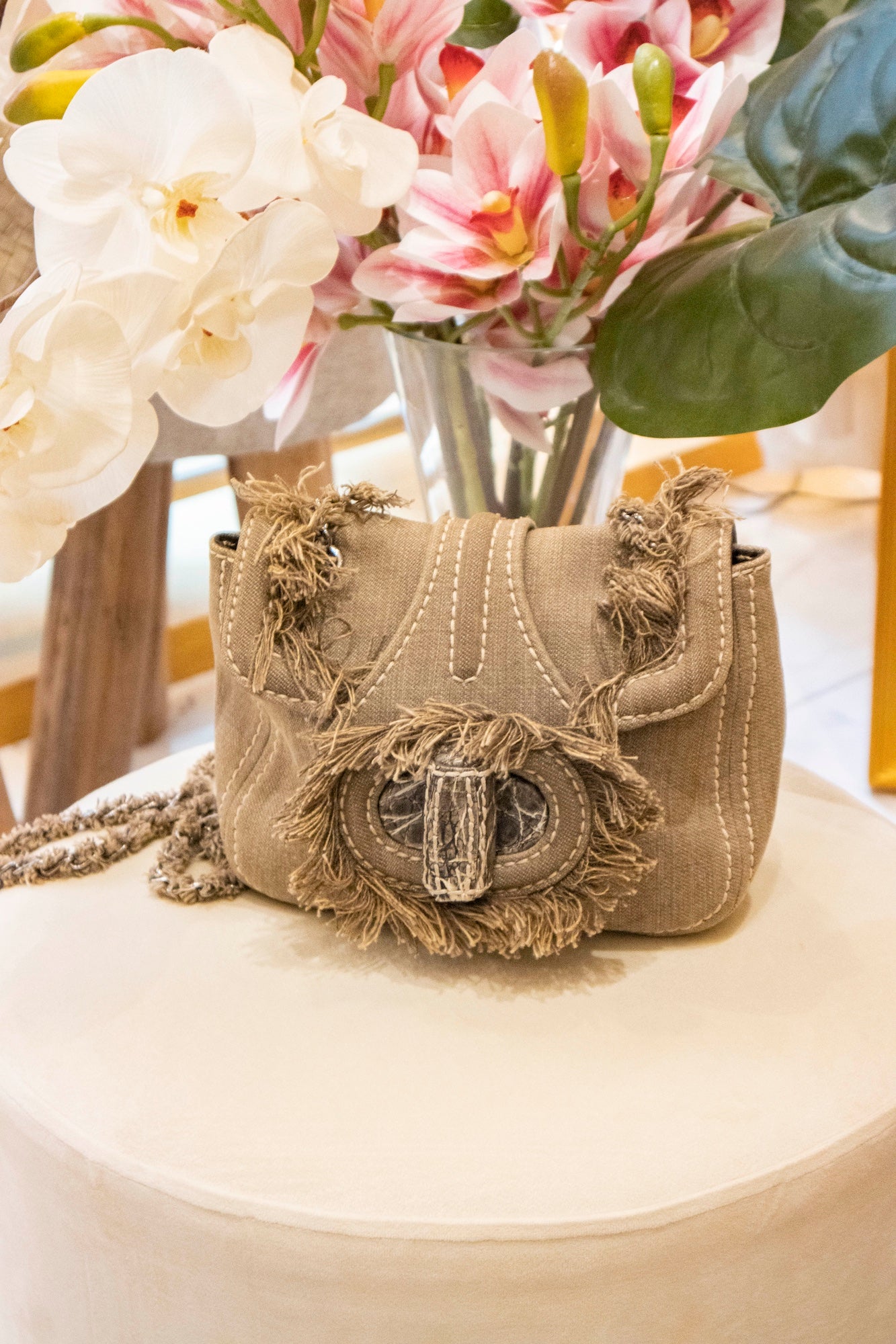 Prada - Pattina Handtasche aus Canvas