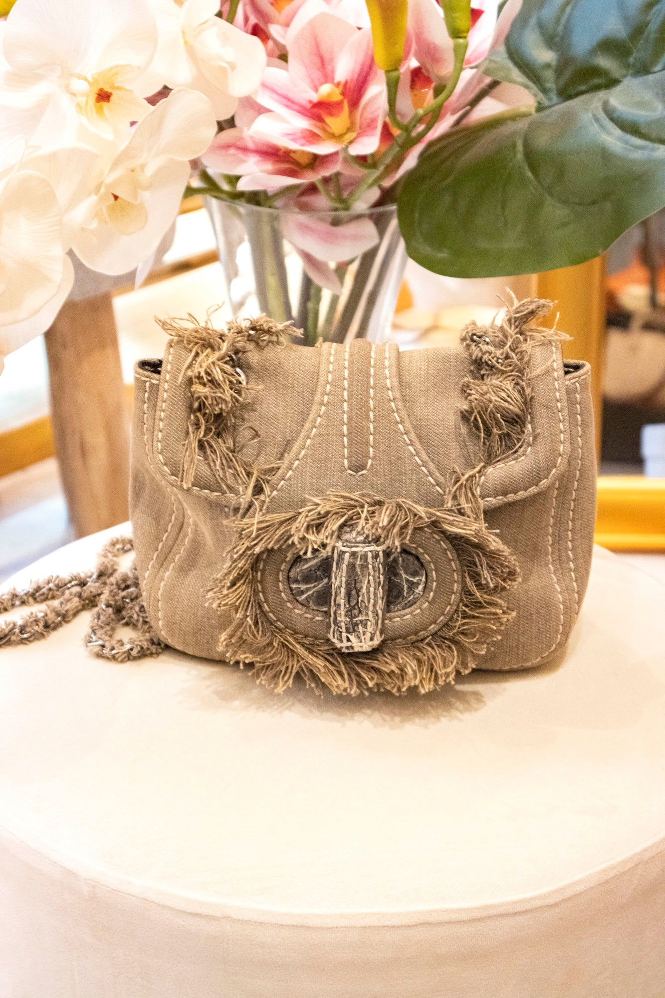 Prada - Pattina Handtasche aus Canvas