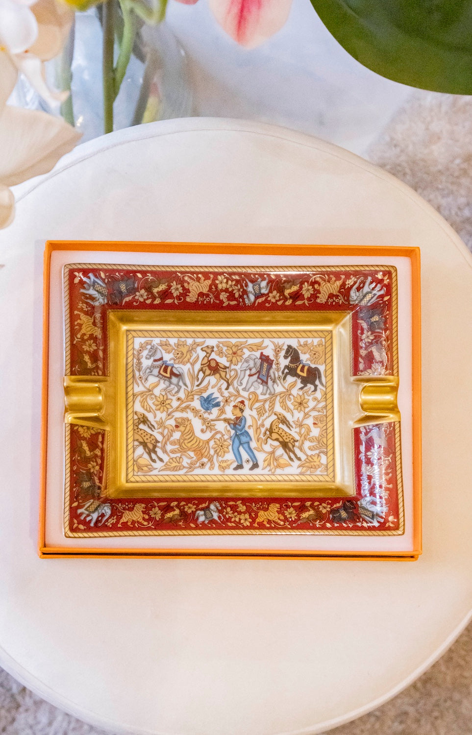 Hermès - Aschenbecher "Chasse en Inde"