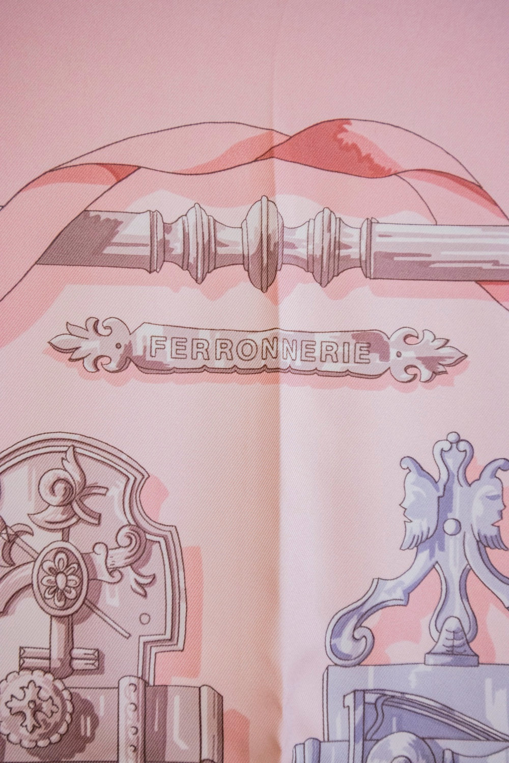 Hermès - Seidentuch Ferronerie Rosa
