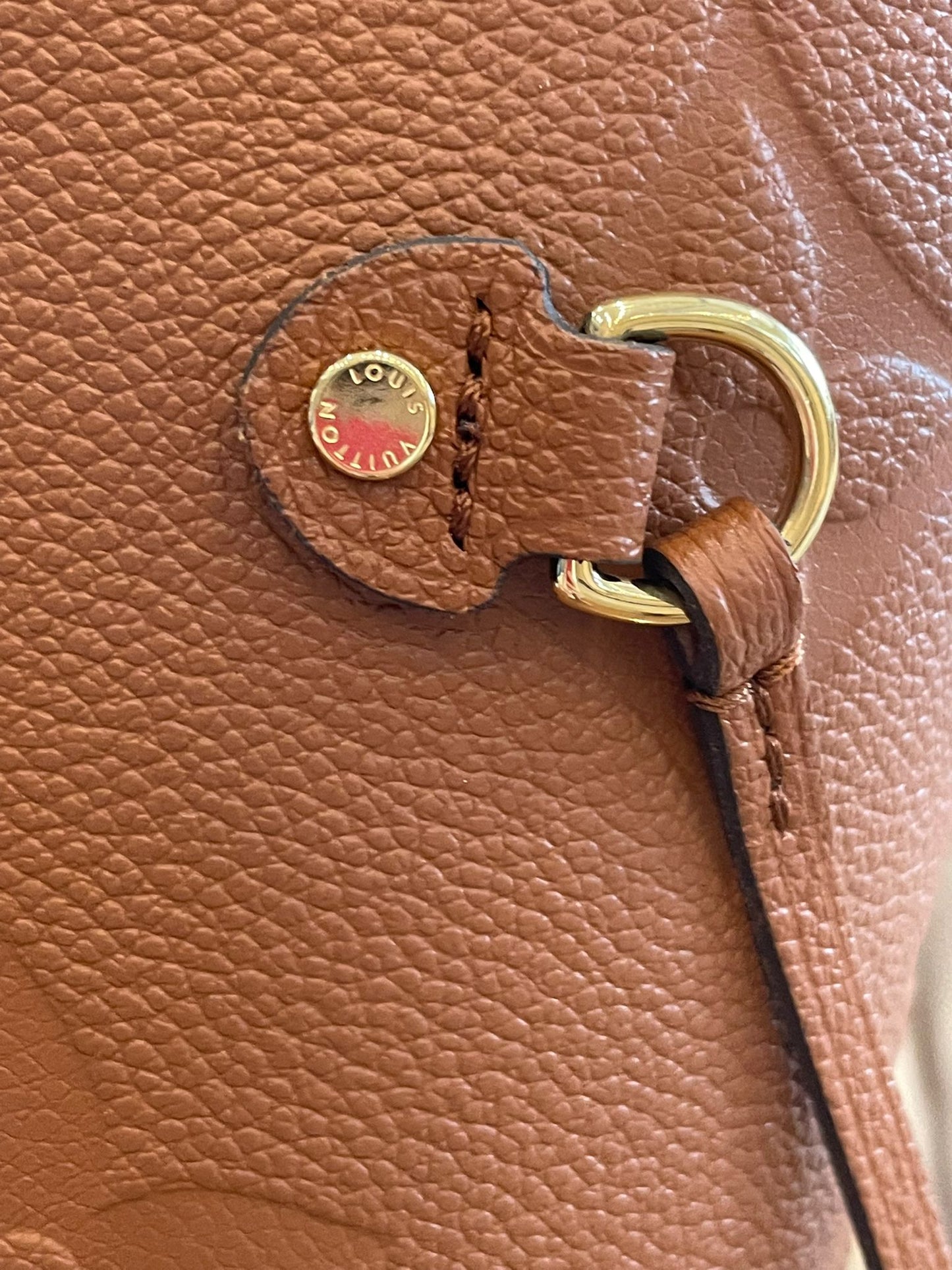 Louis Vuitton - Neverfull MM cognac Monogram Empreinte Leather