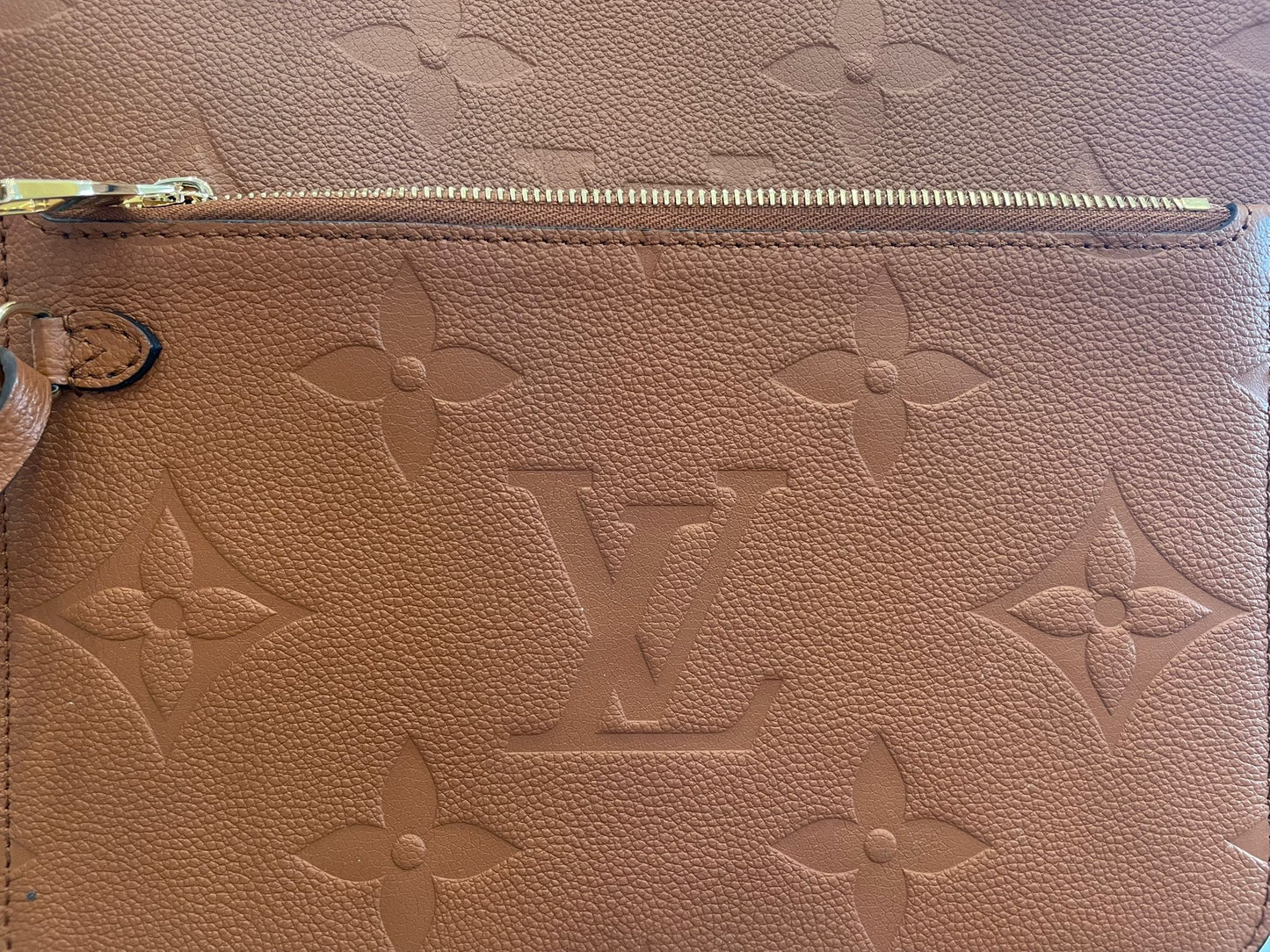 Louis Vuitton - Neverfull MM cognac Monogram Empreinte Leather