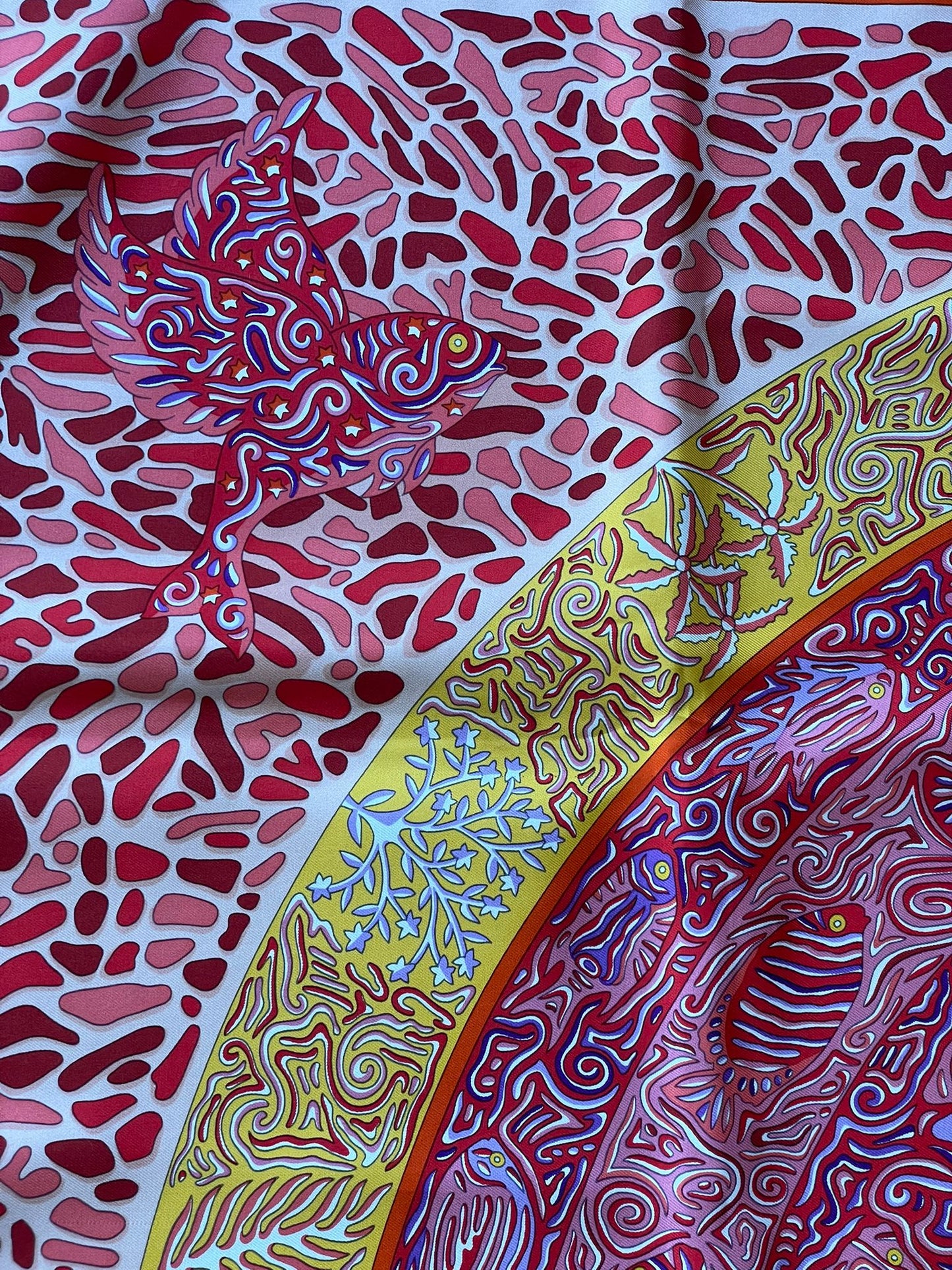 Hermès - Seidentuch 90 Fische