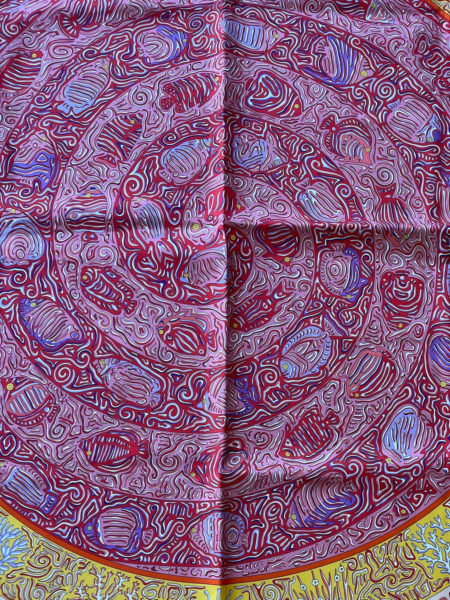 Hermès - Seidentuch 90 Fische