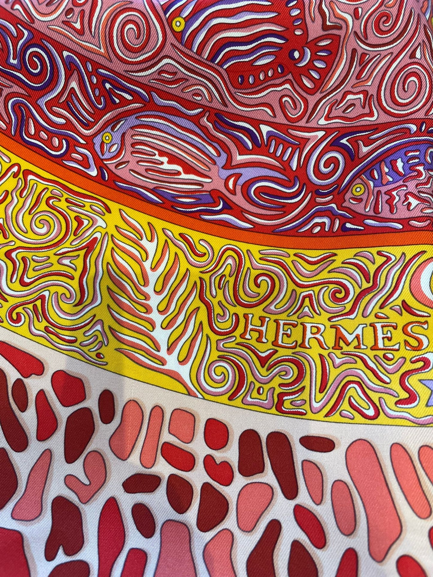 Hermès - Seidentuch 90 Fische