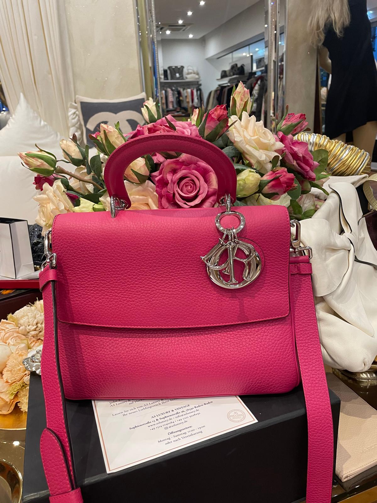 Dior - Be Dior Top Handle Bag pink Calfskin Silver Hardware