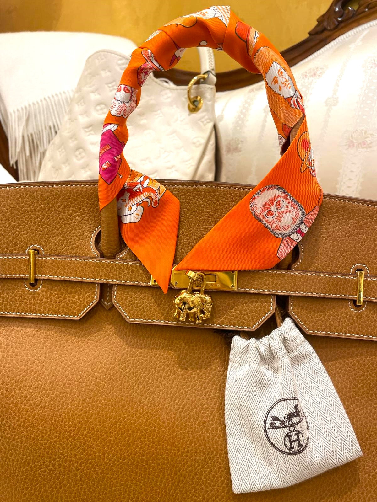 Hermès - Elefant Gold Anhänger