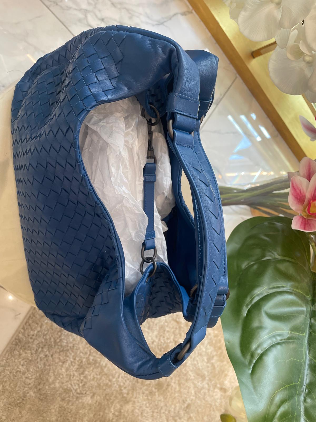 Bottega Veneta - Intrecciato Campana Tasche Blau