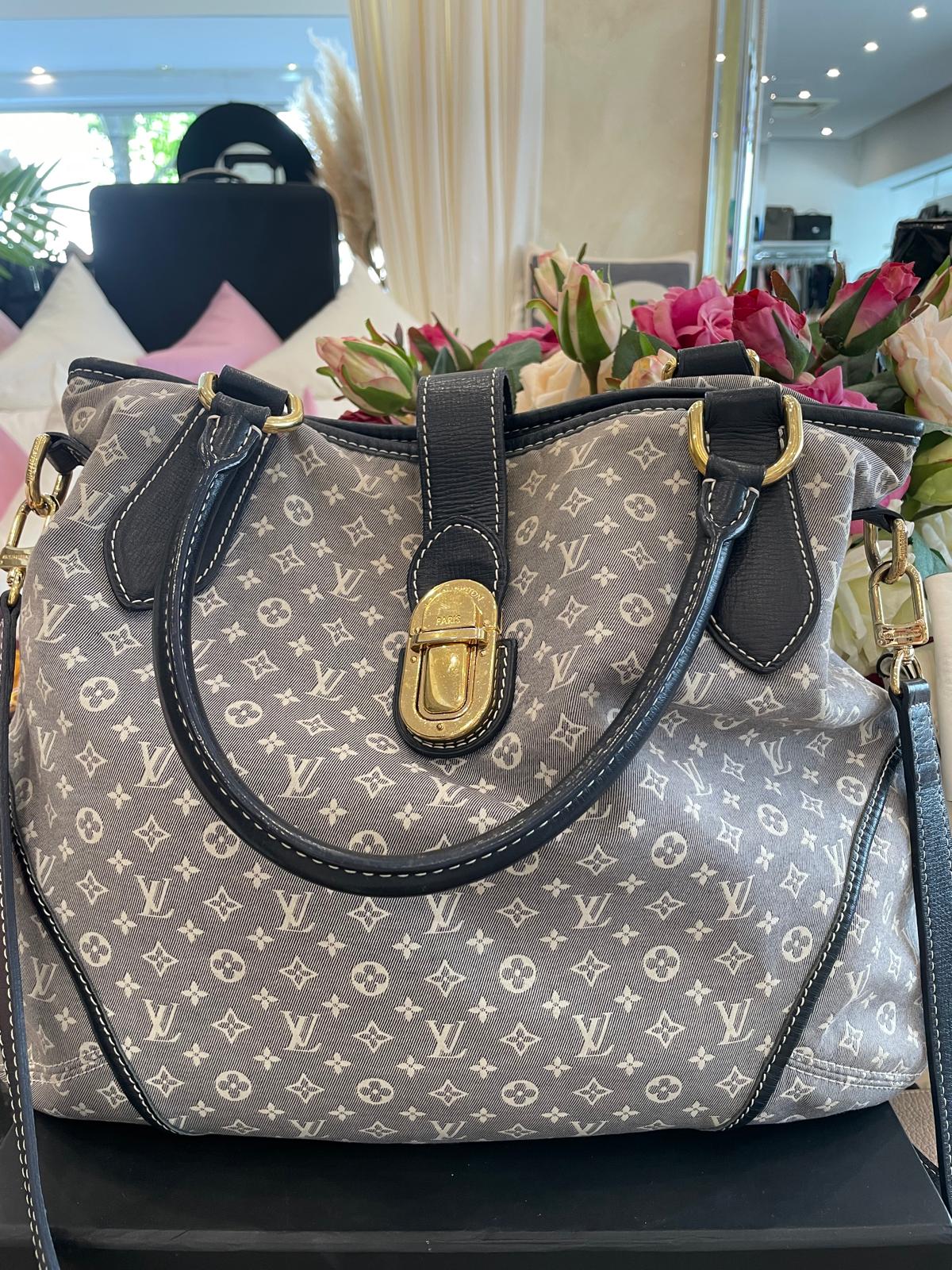 Louis Vuitton - Cross Body Handtasche Denim grau Goldene Hardware