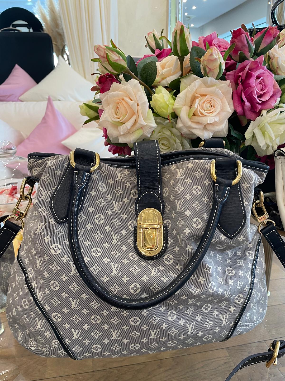 Louis Vuitton - Cross Body Handtasche Denim grau Goldene Hardware