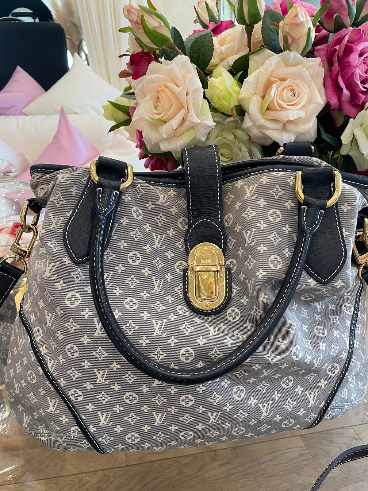Louis Vuitton - Cross Body Handtasche Denim grau Goldene Hardware