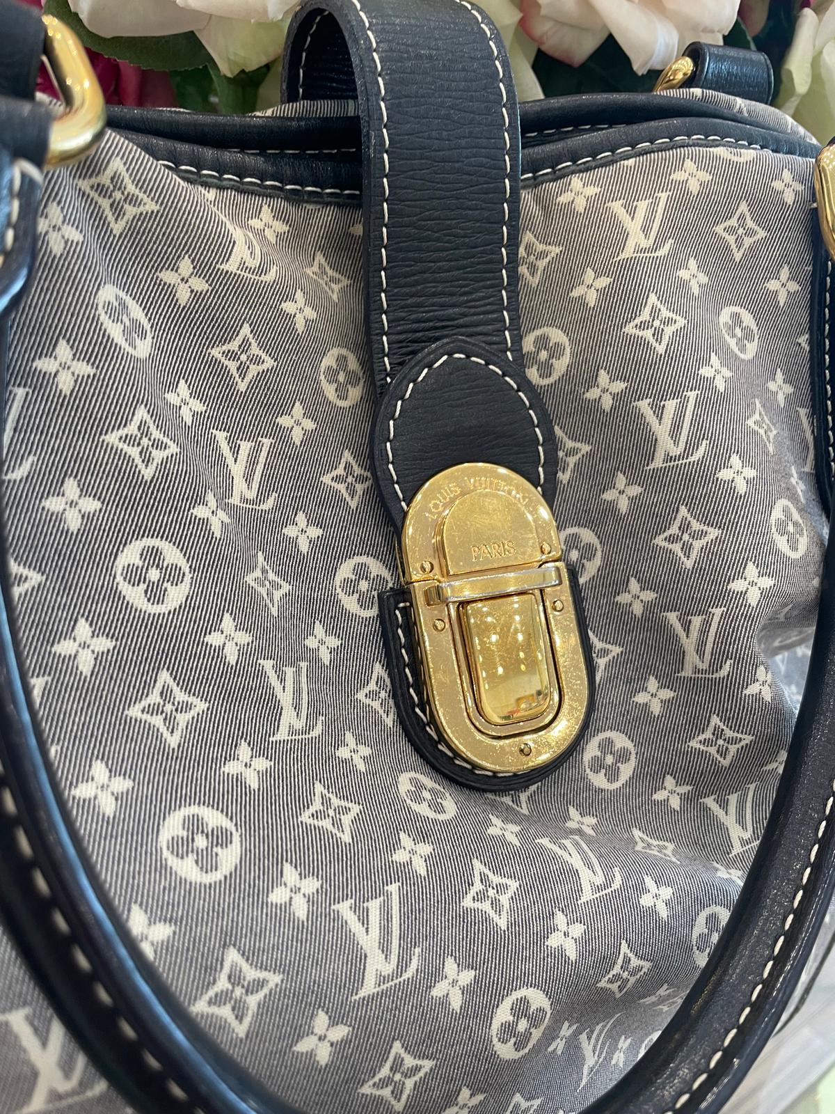 Louis Vuitton - Cross Body Handtasche Denim grau Goldene Hardware