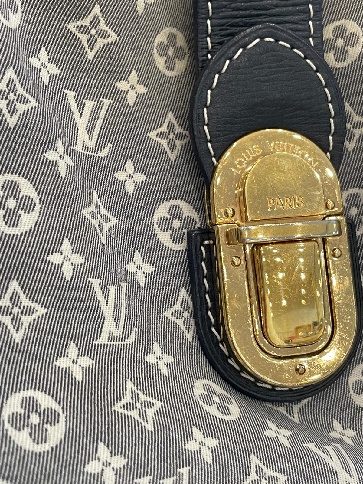Louis Vuitton - Cross Body Handtasche Denim grau Goldene Hardware