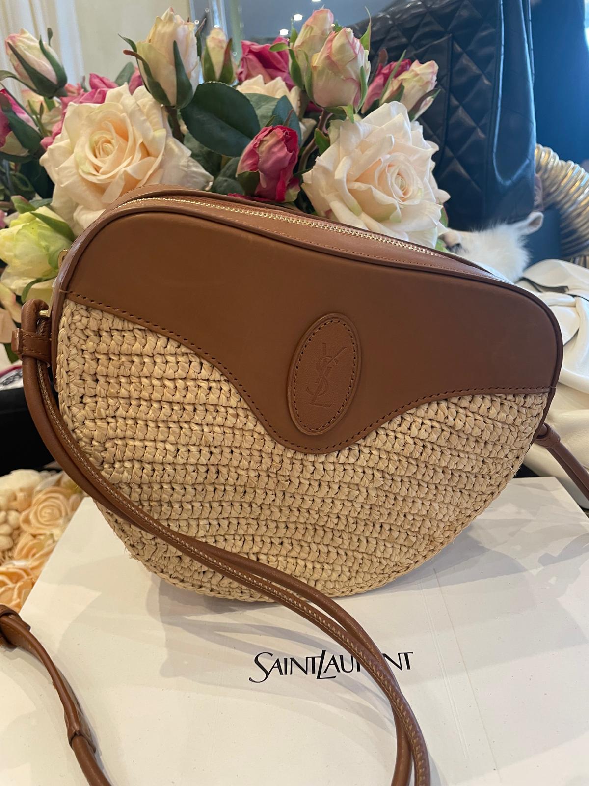 Saint Laurent - Sac Coeur Raffia Bag