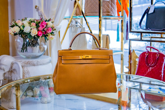 Hermès - Kelly Bag 32 Miel Ardennes