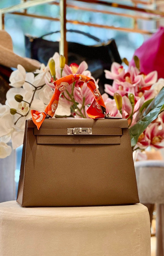Hermès Kelly Bag 28 in Anthrazit Sellier