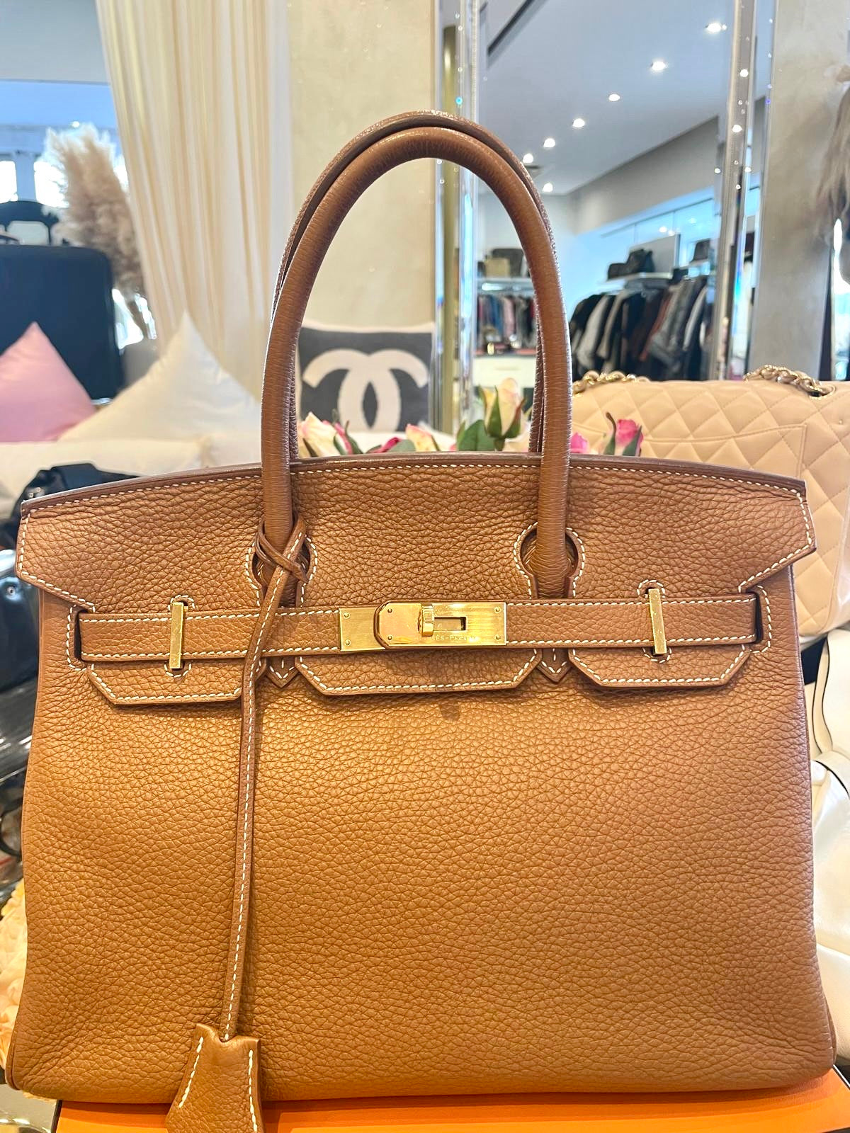 Hermès Birkin - 30 Gold Taurillon Clemence Golden Hardware