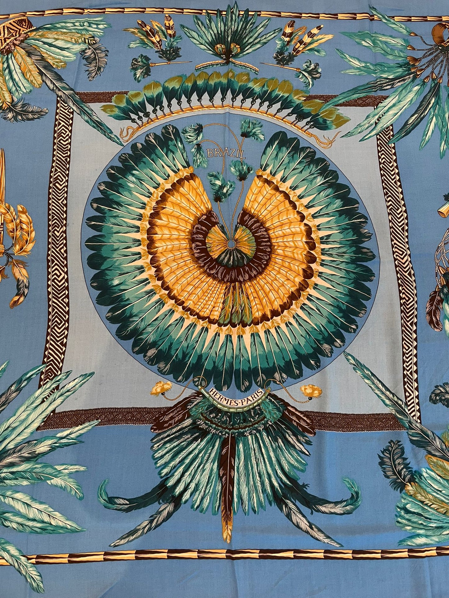 Hermès - Cashmere Scarf 140 Brazil