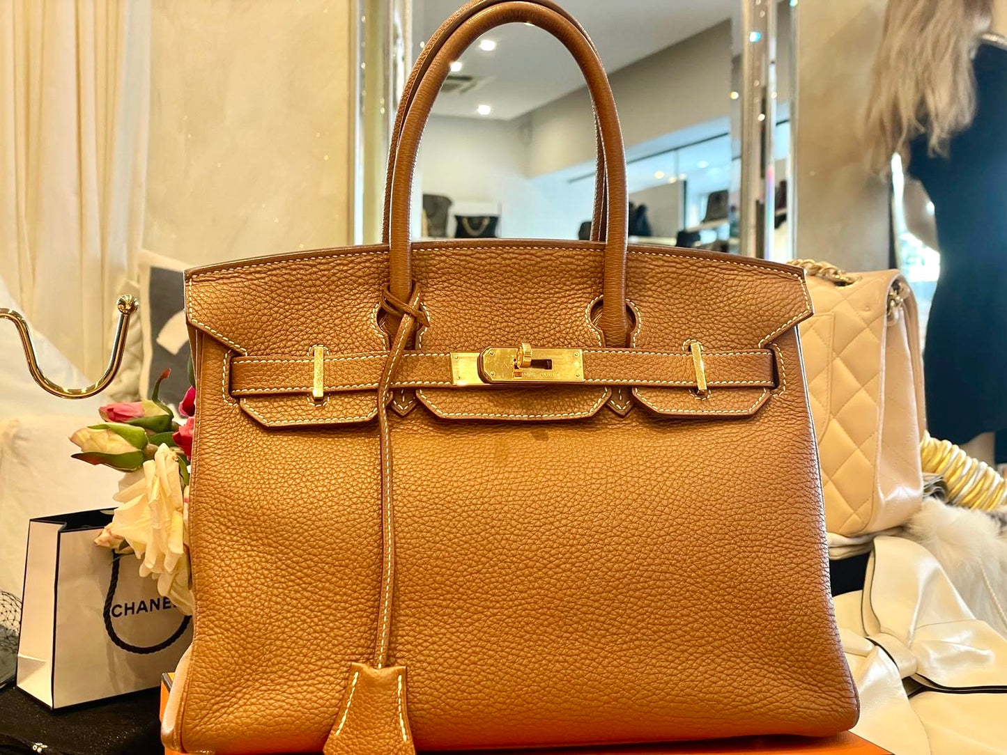 Hermès Birkin - 30 Gold Taurillon Clemence Golden Hardware