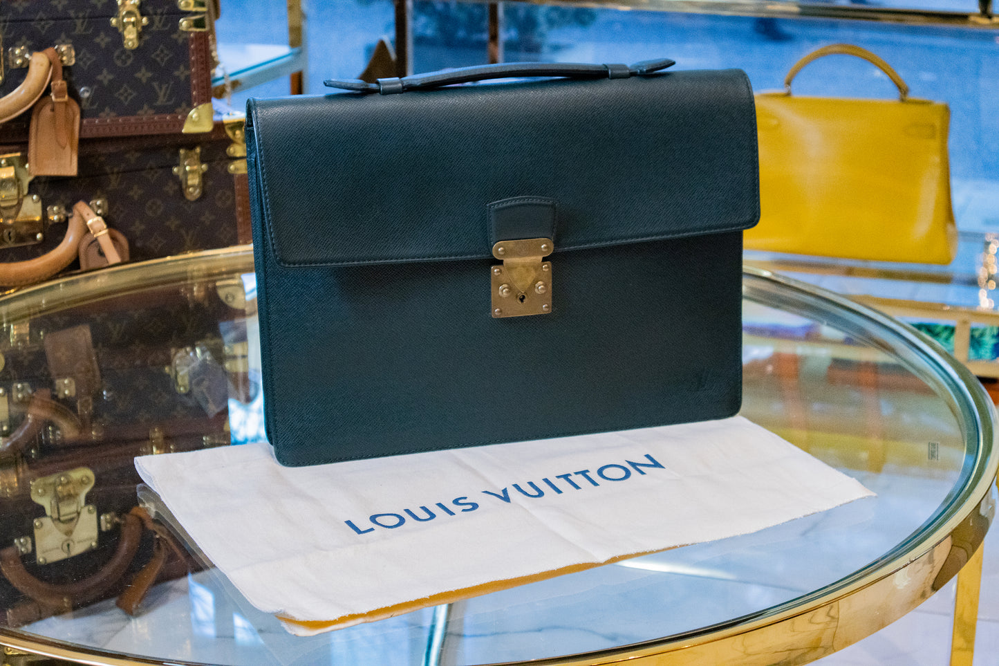 Louis Vuitton - Aktentasche Serviette Femoir Epi Noir