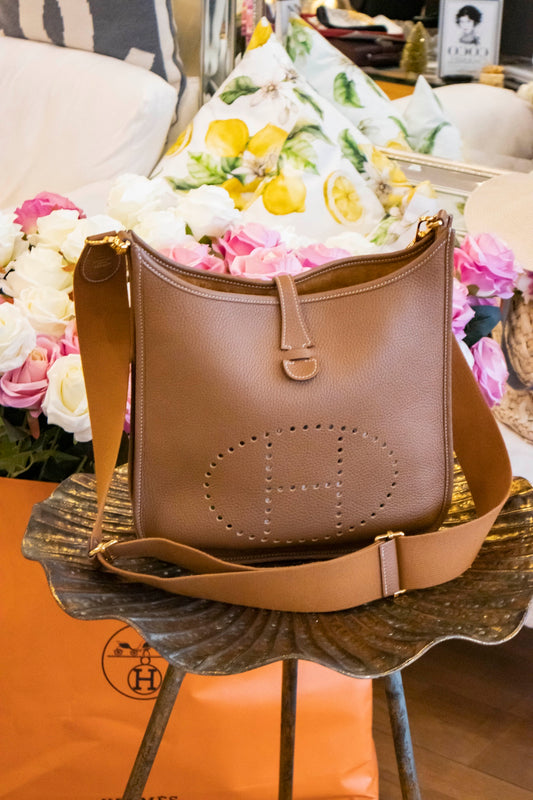 Hermès - Evelyne 29 Gold mit Goldener Hardware
