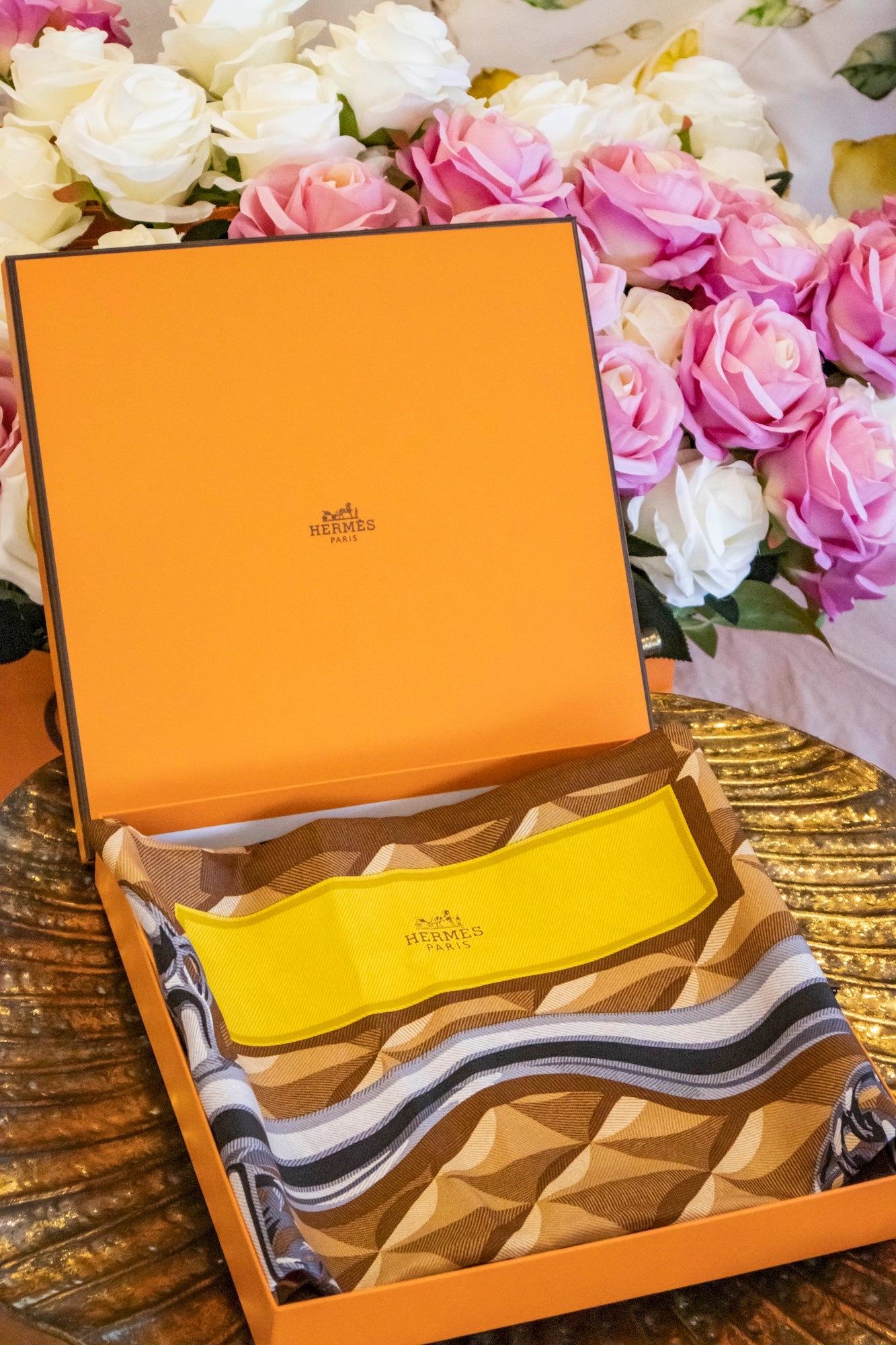 Hermès - Carré 90 „Beauté Composée“ Seidentuch