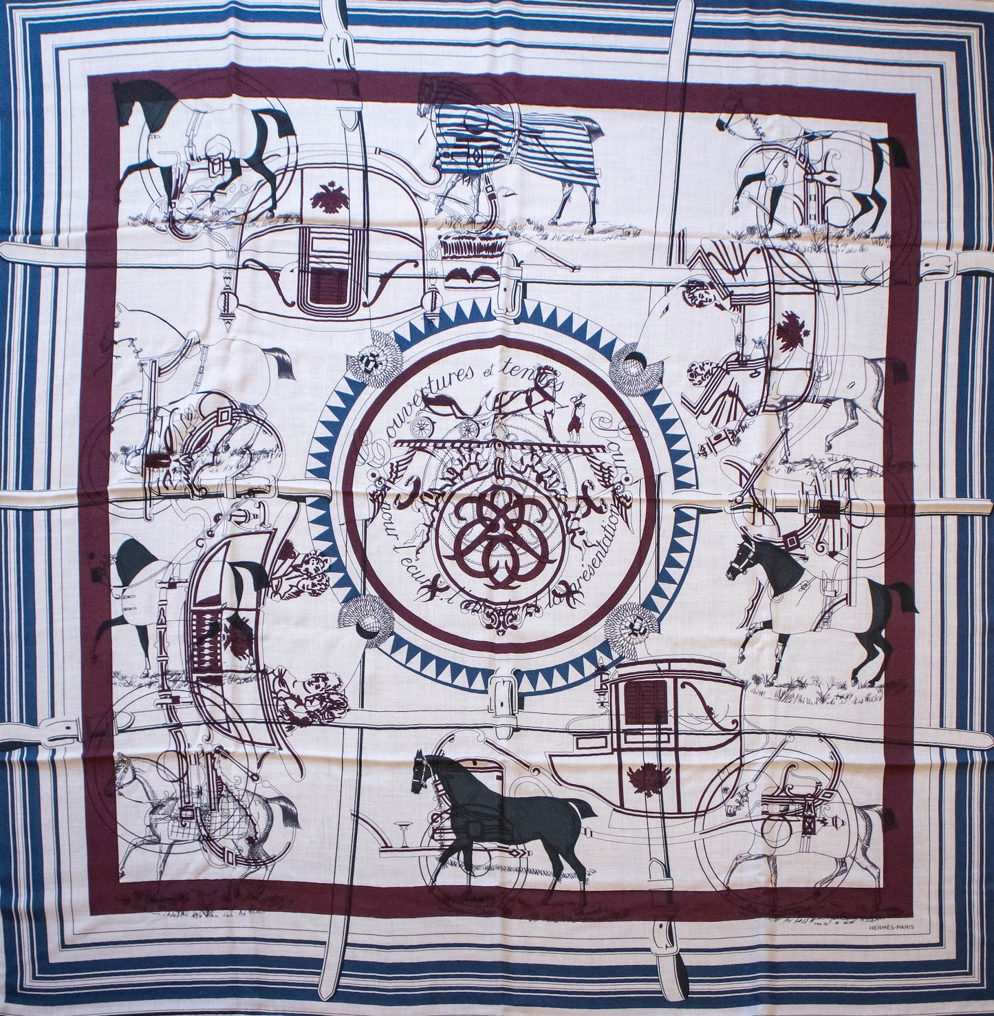 Hermès - Carré Schal 140 Kaschmir Seide Pierre-Alexis Dumas
