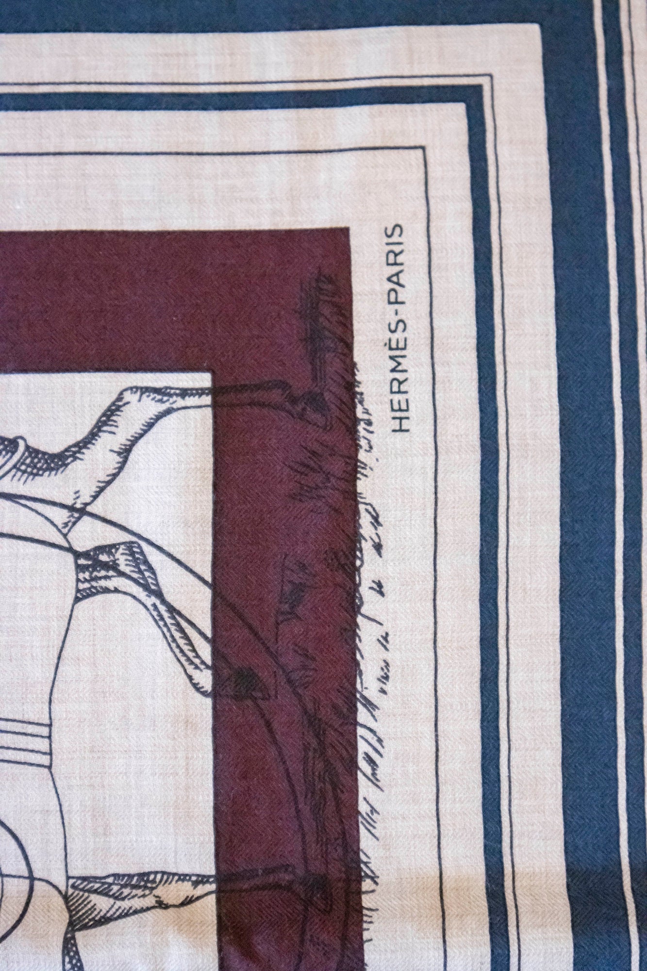 Hermès - Carré Schal 140 Kaschmir Seide Pierre-Alexis Dumas