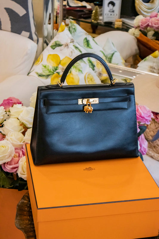 Hermès - Kelly 32 Bag Schwarz